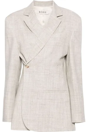 Rohe Single-breasted mélange blazer