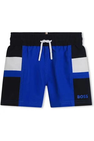 HUGO BOSS Colour-block drawstring swim shorts