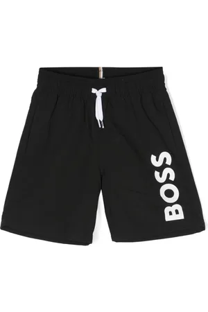 HUGO BOSS Logo-print swim shorts