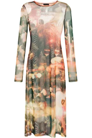 Puppets and Puppets Chow mesh midi dress