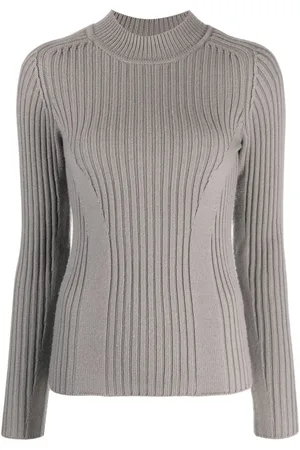 Calvin Klein Mock-neck ribbed-knit jumper
