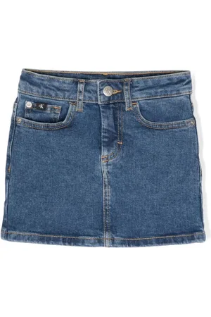 Calvin Klein Mid-rise denim skirt