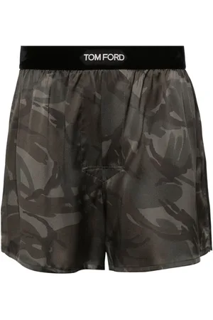 Tom Ford Camouflage-pattern silk boxer briefs