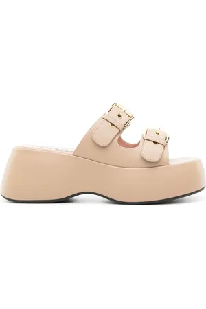 Moschino Dolly 75mm leather mules