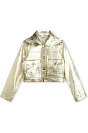 Michael Kors Cracked-effect button-up jacket
