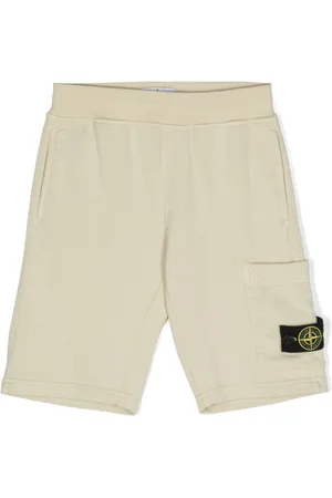 Stone Island Compass-badge jersey shorts