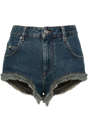 Isabel Marant Eneidao frayed denim shorts