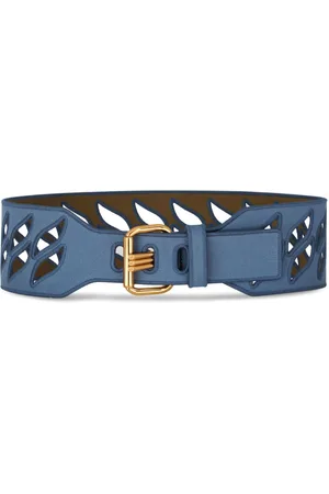 Etro Perforated cotton-canvas belt