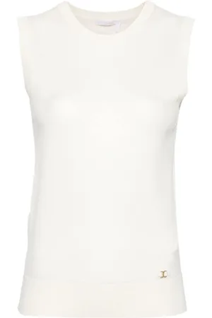 Chloé Sleeveless wool knitted top