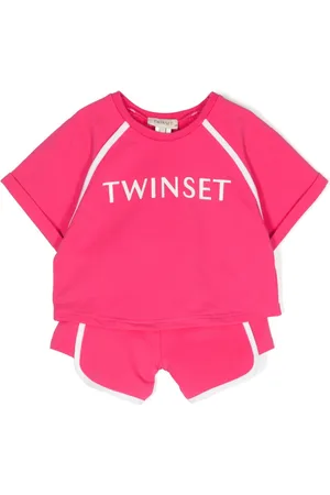 Twin-Set Logo-print cotton tracksuit set