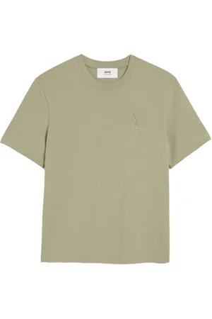 Ami Logo-embossed cotton T-shirt