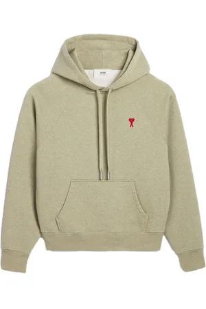 Ami Ami de Coeur-embroidered zip-up hoodie