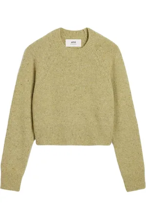 Ami Logo-embroidered crew-neck jumper