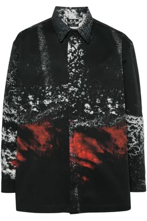 44 Label Group Spray-paint effect jacket