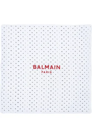 Balmain Logo-print cotton blanket