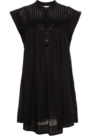 Marant Etoile Leazali pintuck midi dress
