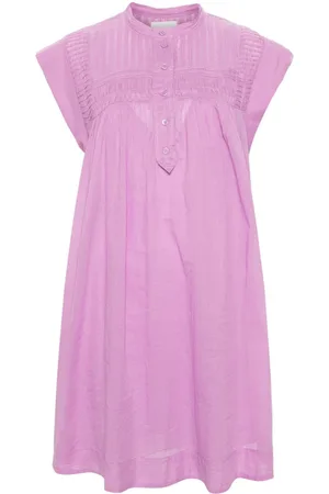 Marant Etoile Leazali pintuck midi dress