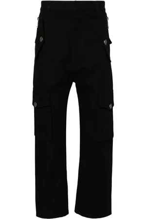 Balmain Straight-leg canvas cargo trousers
