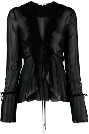 Patrizia Pepe Flared chiffon blouse