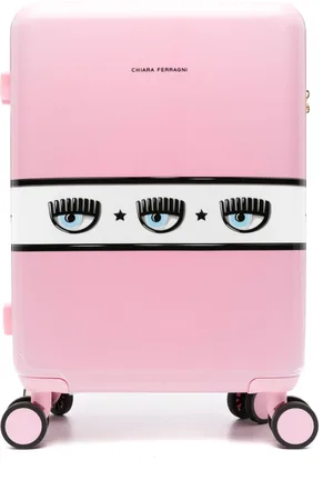 Chiara Ferragni Eyelike-motif rolling luggage