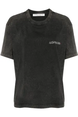 Alessandra Rich Crystal-embellished graphic-print T-shirt