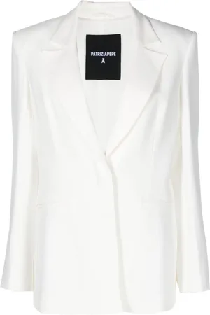 Patrizia Pepe Single-breasted crepe blazer