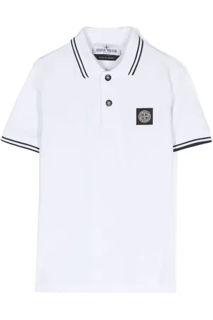 Stone Island Compass-appliqué polo shirt