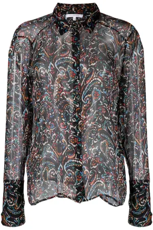 Patrizia Pepe Long-sleeve paisley shirt