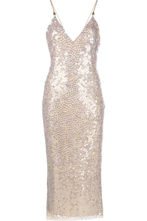 Patrizia Pepe Sequin-embellished tulle midi dress