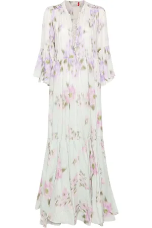 Dorothee Schumacher Blooming Volumes chambray maxi dress