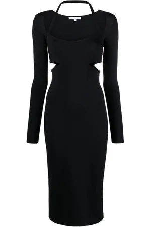 Patrizia Pepe Cut-out jersey midi dress