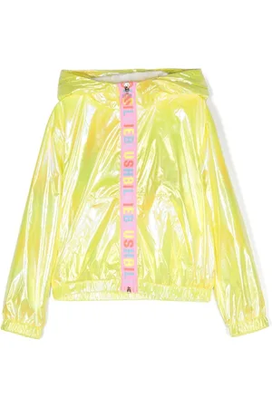 Billieblush Logo-tape hooded raincoat