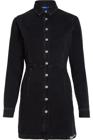 Karl Lagerfeld Logo-patch denim minidress