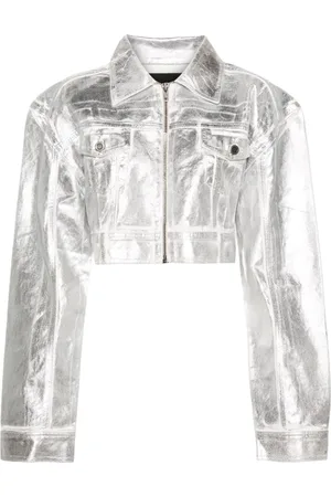 ROTATE Metallic denim jacket