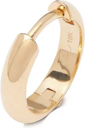 Lizzie Mandler 18kt yellow gold Chubby huggie earrings