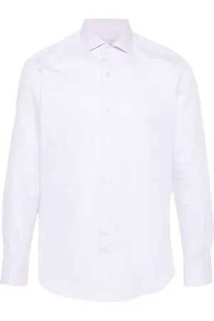 D4.0 Classic-collar cotton shirt