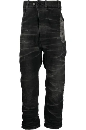 11 BY BORIS BIDJAN SABERI Distressed cropped jeans