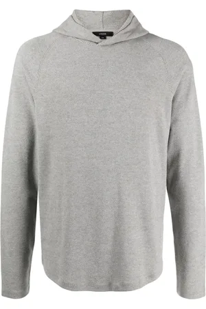 Vince Twill-weave long-sleeve hoodie