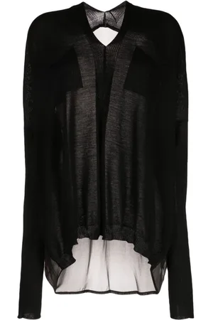 MASNADA Abstract-print wool blouse
