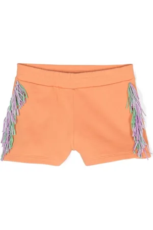 Stella McCartney Fringed jersey shorts