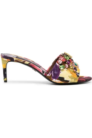 Dolce & Gabbana 70mm jewel-embellished mules