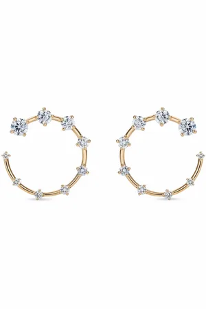 Fernando Jorge 18kt yellow Circle small diamond earrings