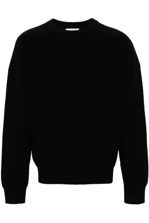 Marine Serre Crescent Moon-intarsia knit jumper