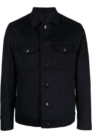 N.PEAL Spread-collar wool-blend jacket