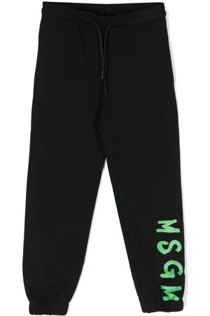 Msgm Logo-print jersey trousers