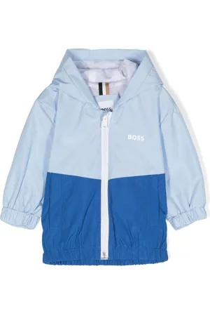 HUGO BOSS Colour-block rain jacket