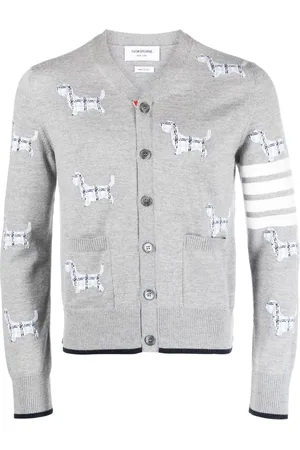 Thom Browne Hector-motif 4-Bar cardigan