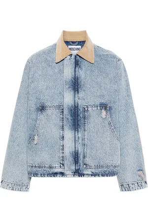 Moschino Corduroy-collar denim jacket