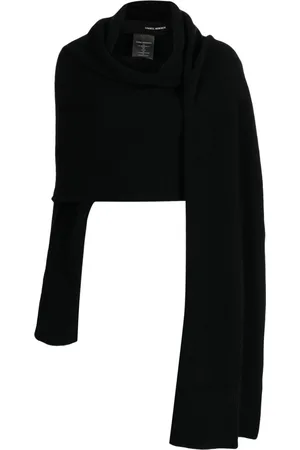 ISABEL BENENATO Asymmetric scarf jumper