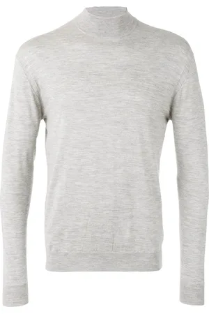 N.PEAL Fine gauge mock turtle neck jumper